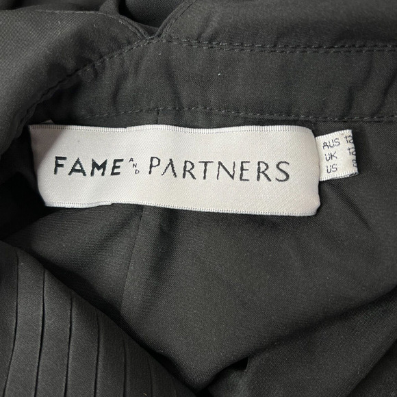 Fame and‎ Partners Black Lace Trim Dress Size 8 Altared* - Picture 8 of 12